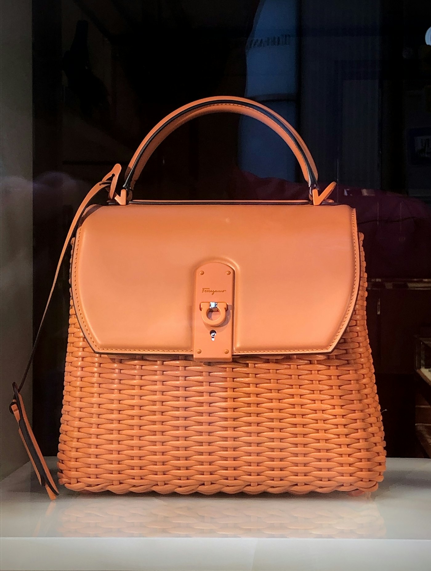 Wicker Top-Handle Bag